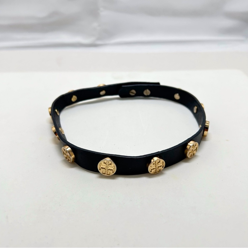 Tory Burch Black Choker with Gold Medallions - Picture 3 of 7